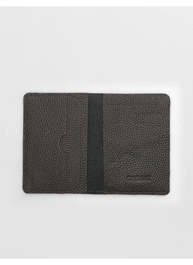 Cabani Genuine Leather Brown Card Holder