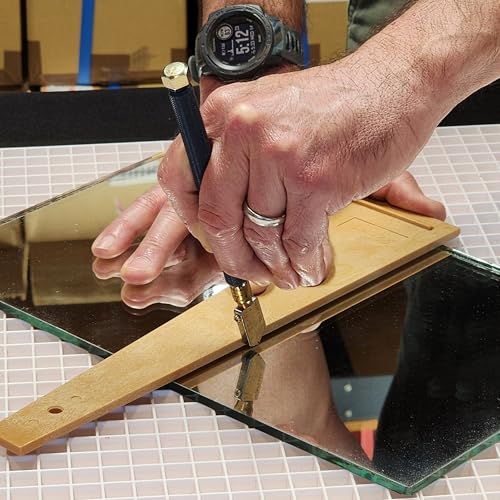 TOYO قاطع زجاج TOYO TC17B | قاطع سوبر بمقبض نحاسي | شفرة مستقيمة | قاطع زجاج ذاتي التشحيم أصلي | صنع في اليابان - Image 3