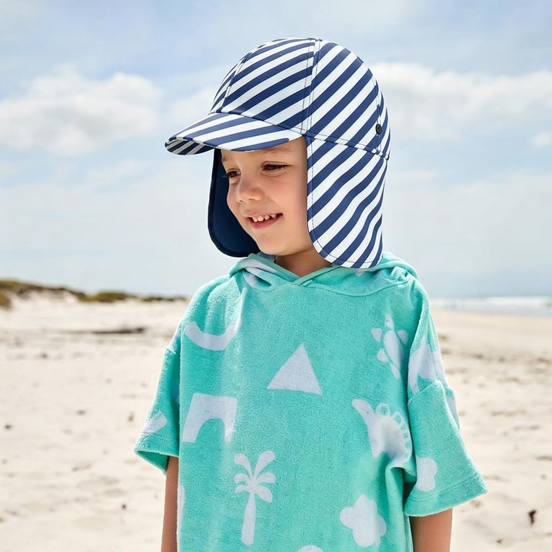 Gifts Treat Kids Legionnaires Hat, UPF 50+ Sun Protection Swim Cap Flap Hat for Kids, Quick Drying Boys Sun Hat with Neck Protection for Beach Seaside Pool… - Image 3