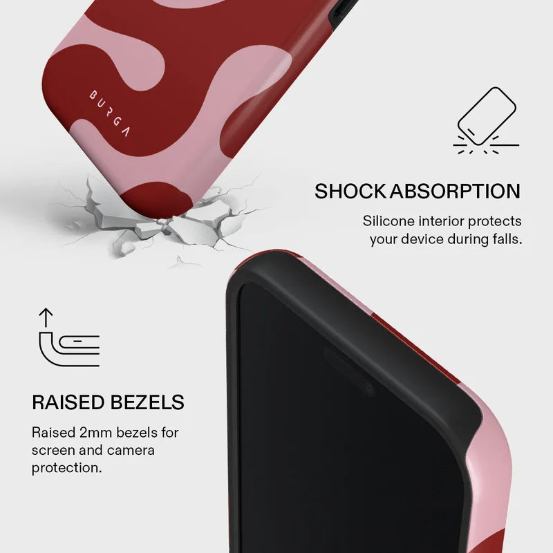 BURGA iPhone 17 Pro Max Flex Premium Case Compatible with Hybrid Dual-Layer Hard Shell + Silicone Protection - Scratch-Resistant Shockproof Mobile Cover