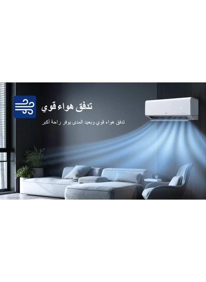 أيه يو إكس مكيف هواء سبليت - 18,000 وحدة حرارية بريطانية - إنفيرتر - واي فاي - تبريد - - Image 5