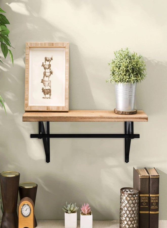 HOME MASTER HARDWARE Heavy Duty Closet Shelf Rod Brackets 10 Pack,Wall Mounted Closet Shelves Support Brace with Hook,10-3/4 in Black Bracket with Screws - Image 5