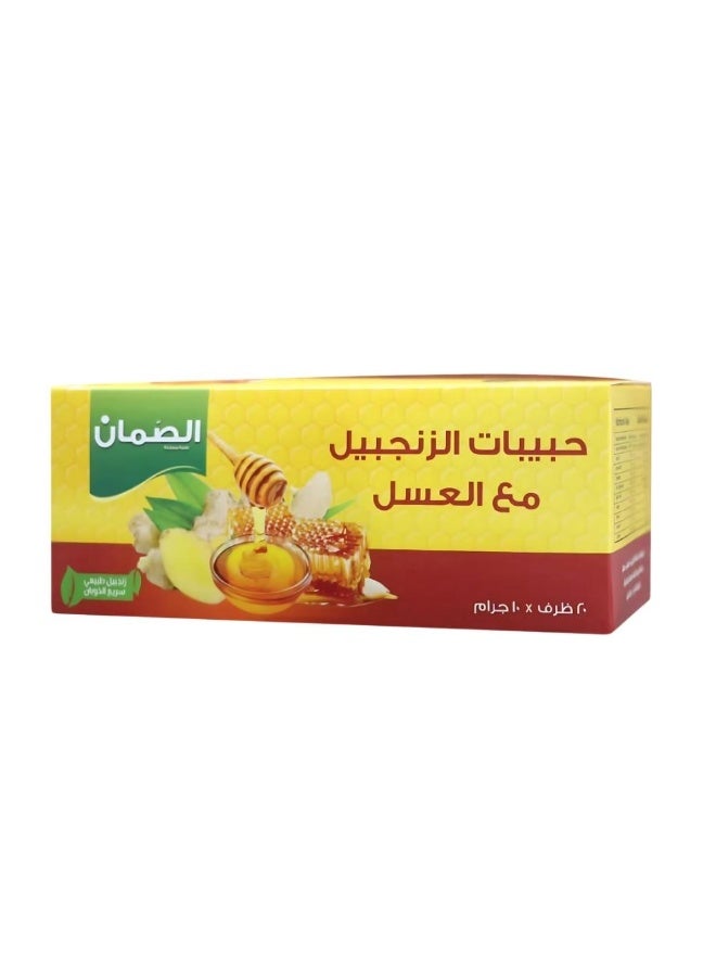 AlsumanTea Ginger granules with natural honey tea from Al-Summan 20 bags*10 grams - Image 2