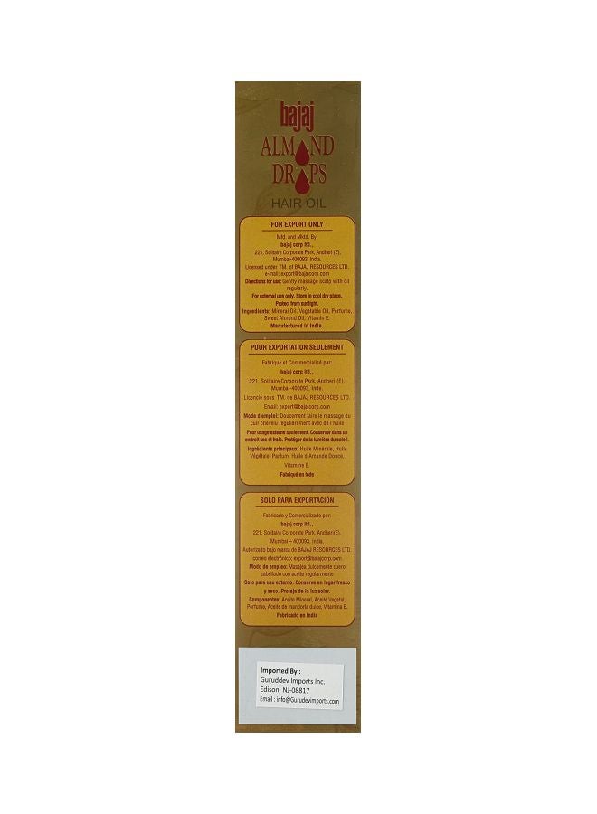 Bajaj Almond Drops Hair Oil 300ml - Image 2