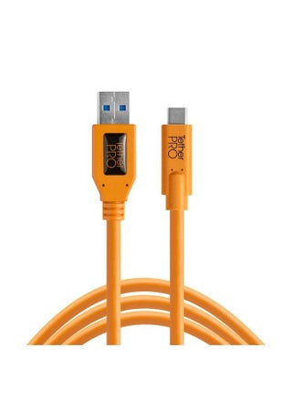 TetherPro USB 3.0 to USB-C Cable | for Fast Transfer and Connection Between Camera and Computer | High Visibility Orange | 15 Feet (4.6 m) - pzsku/Z9F1FCA9CB4533A30CDBBZ/45/_/1690874747/2917b936-9b61-4ef0-aaa0-ac00fc59e9be