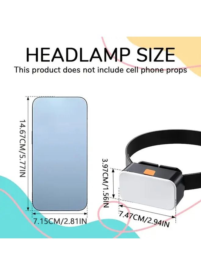 USB C Rechargeable COB Headlamp 4 Modes Adjustable Headlight for Camping Hiking - Image 5