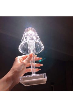 Generic Crystal Touch Control Small Table Lamp-3 Color Changing Decorative Lighting Led Atmosphere Desk Lights Diamond USB Dimmable for Bedroom, Living Room, Restaurant, Bar, Wedding, Party (USB Rechargeable)  - Image 5