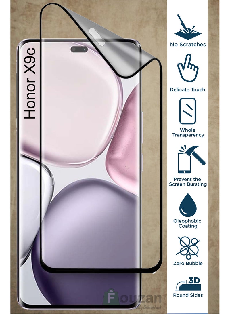 هونر X9C - واقي شاشة مرن مضاد للخدش من بوليمر نانو 9H لاصق كامل شفاف - Image 2