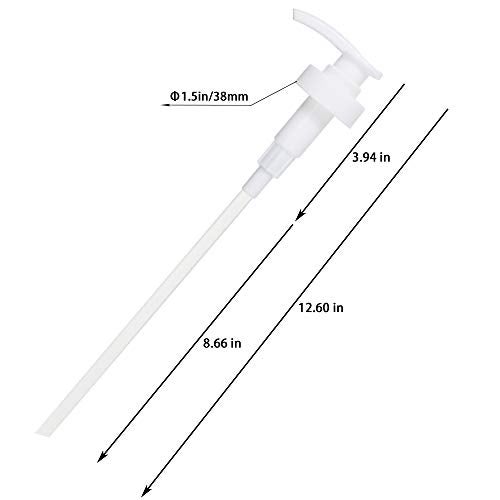 YBB Gallon Pump Dispenser, Fits Most 1 Gallon Jugs and Containers 38/400 Pump Lid Top Replacement for Sanitizer, Lotion, Shampoo, Conditioner (6 Pack) - Image 2