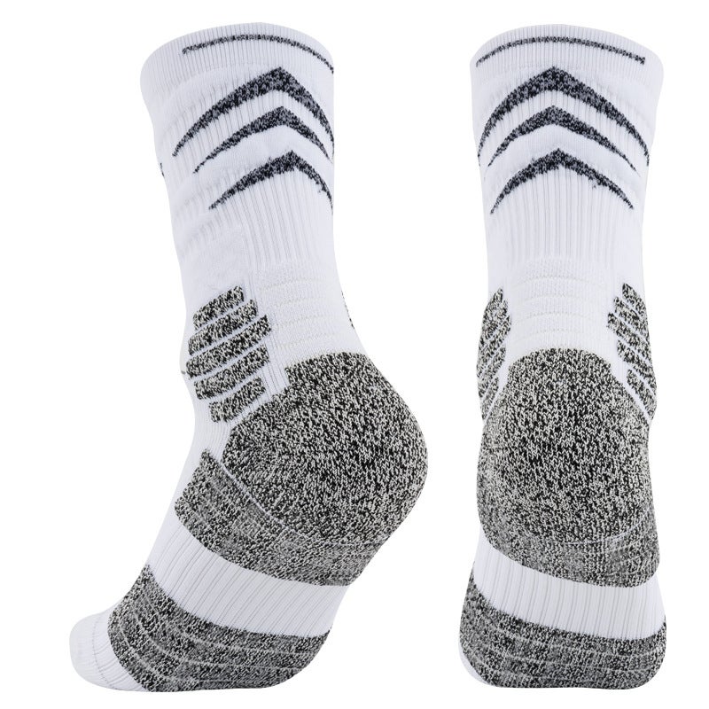 Generic Adult Professional Practical Basketball Socks Towel Bottom High Barrel Sports Elite Men and Women High Top Long Barrel Socks Blue - Image 3