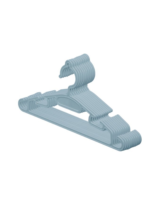 inochi Hara Baby Cloth Hanger, Light Blue, 10 Pieces - Image 1