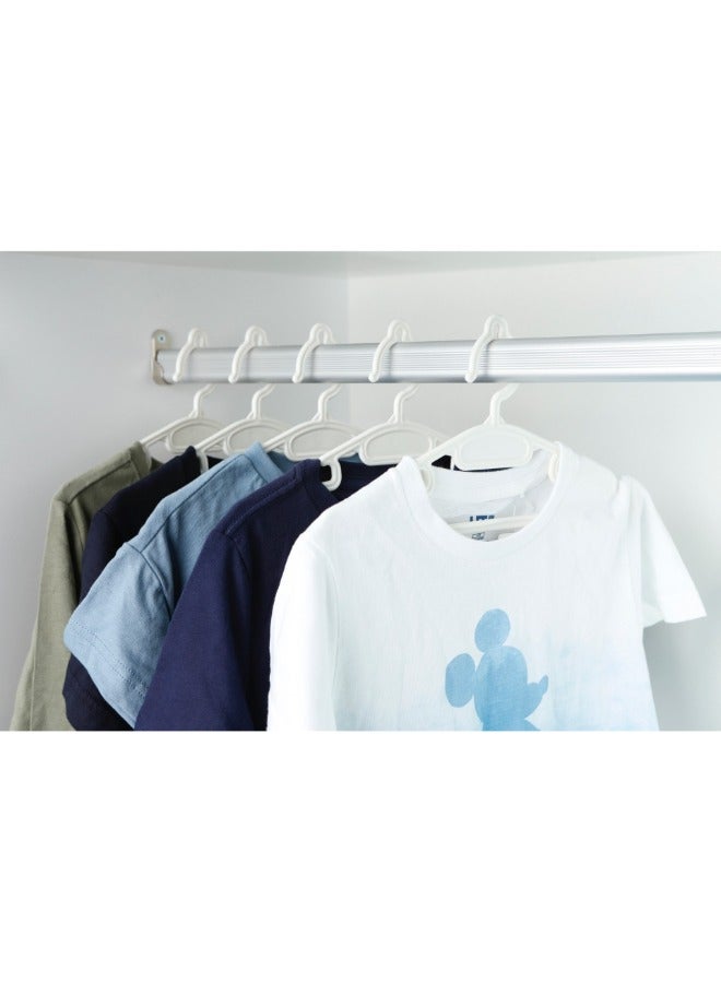 inochi Hara Baby Cloth Hanger, Light Blue, 10 Pieces - Image 4