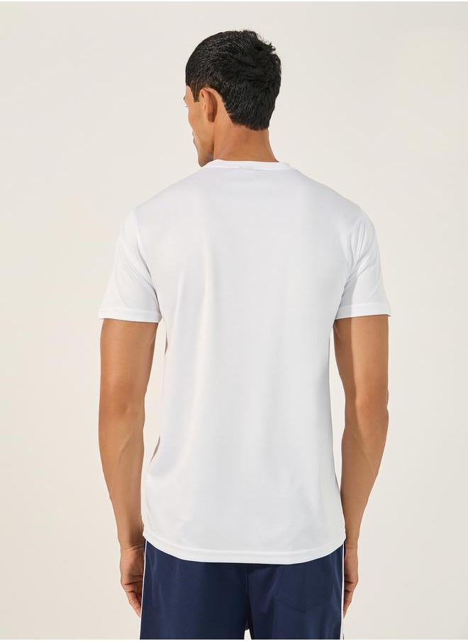 Styli - Slogan Print Short Sleeve Running T-Shirt - Image 1