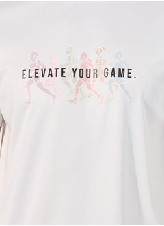 Styli Slogan Print Short Sleeve Running T-Shirt  - Image 4