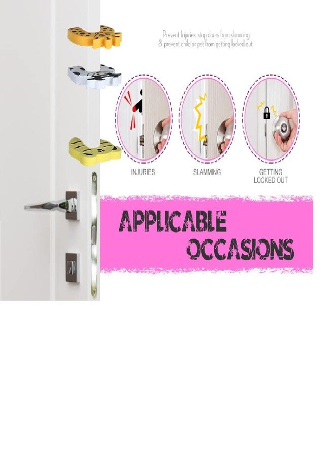 Takositio Door Finger Pinch Guard, Cartoon Stop, Soft Foam Cushion Baby Protector, Prevent Injuries, Slamming Door, Child Not Getting Locked in Room (Random, 4pcs Random) - Image 2