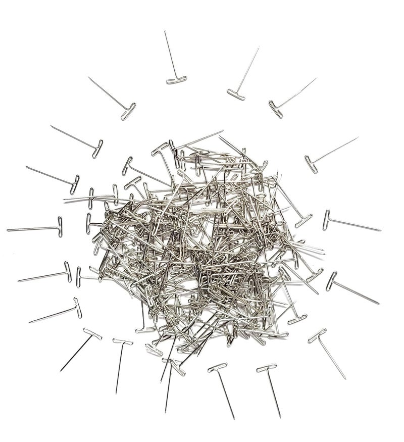 Definite T Shape Pins for Papers Cheque Clipping for Offics Home Bank Work 25mm Long T-Pins (500 Pins) - Image 2