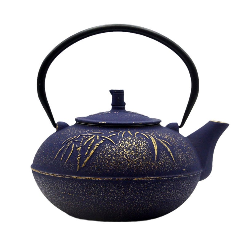 YJX 84.6oz Large Cast Iron Tea Kettle for Stove, Big and Heavy Teapot with Stainless Steel Infuser, Japanese Style Enameled Tea Pot for Stovetop Safe, Asian Vintage Kettle(2500ml) - Image 1