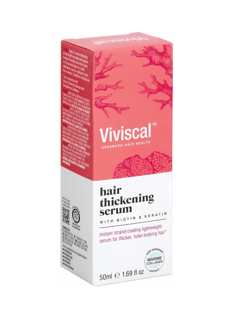 Viviscal Leave - in Hair Serum for Hair Growth With Biotin and Keratin – Nourishing Hair Serum for Women with Dry Scalp – Strengthens Roots, Adds Shine & Reduces Hair Fall – 50ml - Image 2