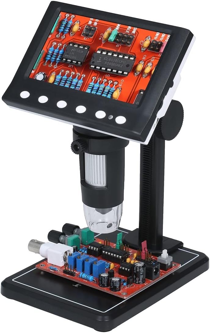 Tobo Microscope Accessories kit Slide Preparation camer Digital Microscope Photo and Video with 4.3-inch 1080P Screen Microscope 1000X Magnification for 8pcs LED Lights Microscope Accessories TD-1048IM - Image 1
