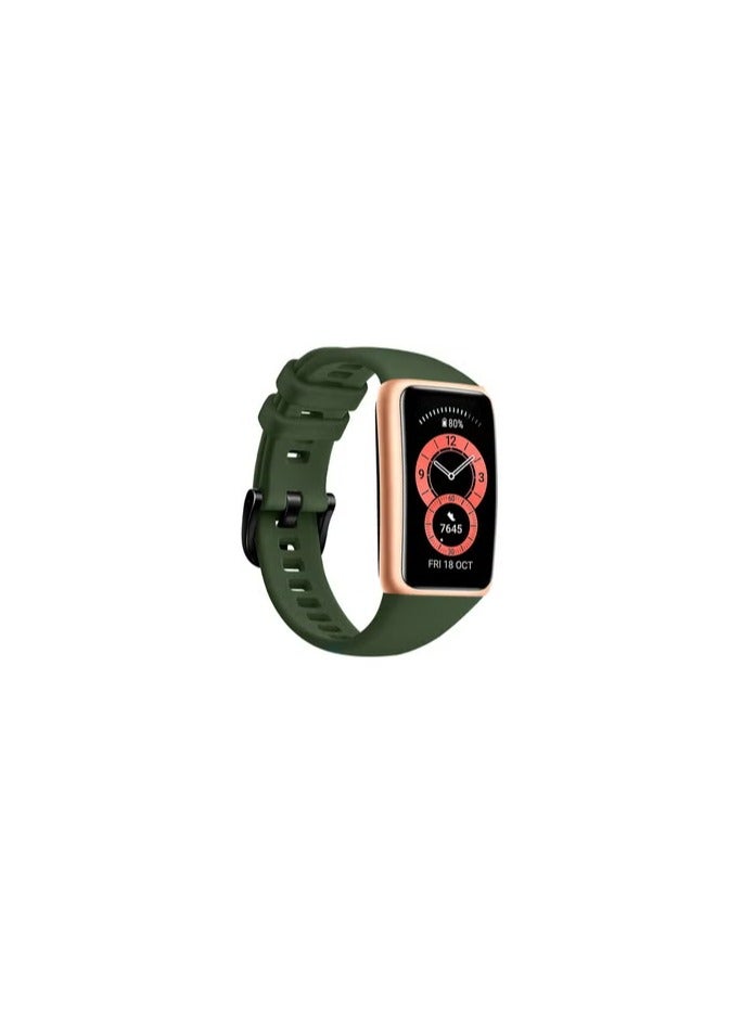 CATANES Huawei Band 6 /Honor 6 Bracelet Watch Band for Men Women Sport Watch Strap Lightweight Silicone Replacement Band Green - Image 2