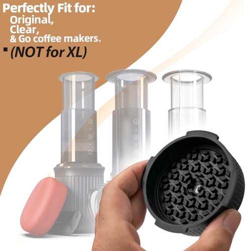 XCWT Flow Control Filter Cap Replacement for Original, Go, Go Plus & Clear Portable Coffee Espresso Maker Accessories Filter Lid for Aero Press Coffee Machine - No Drip Coffee Filter Cap - Image 4