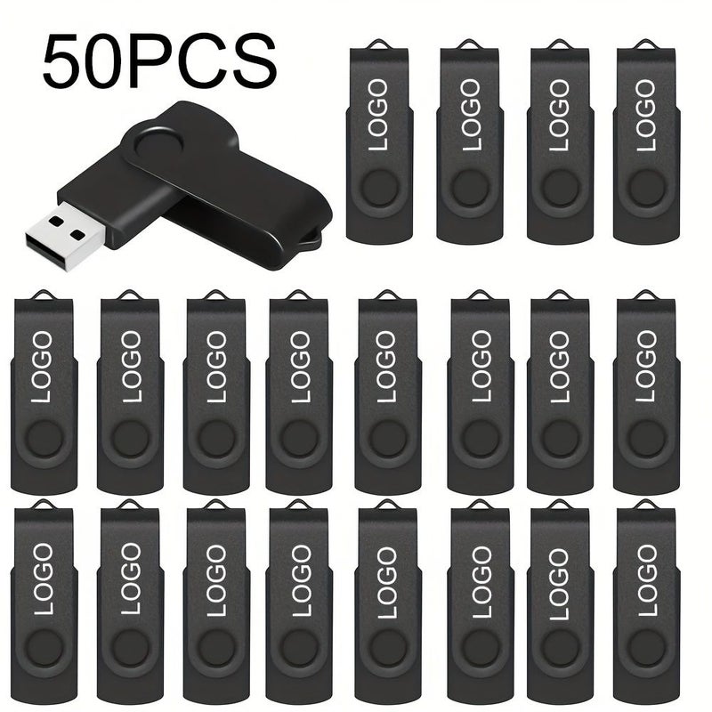وردة حمراء 256 ميجابايت، ذاكرة USB دوارة مع شعار مخصص - Image 4