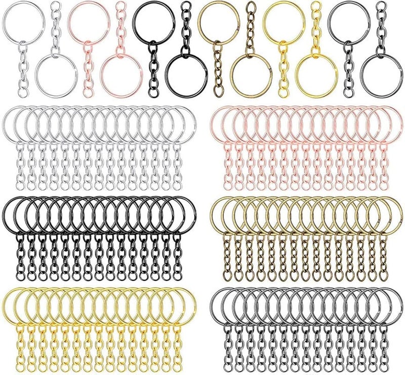 DIY Crafts 5 Chain+Key Chain, Golden, (5 Chain+Key Chain, Golden) DHook Type Swivel Cla(5 Chain+Key Chain, Golden) - Image 1
