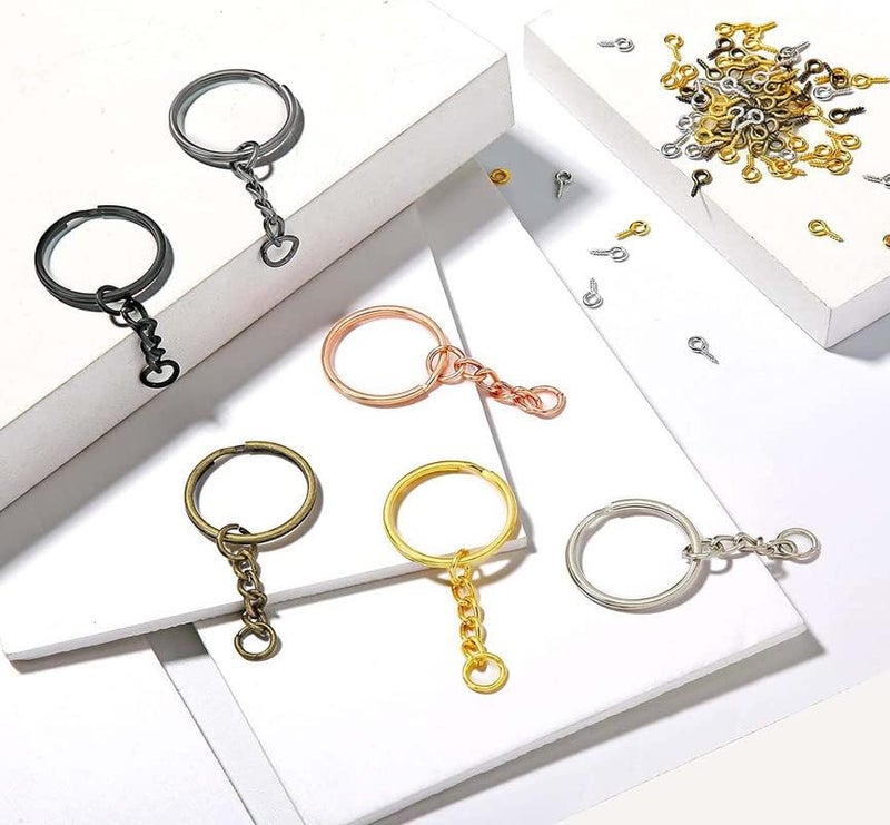 DIY Crafts 5 Chain+Key Chain, Golden, (5 Chain+Key Chain, Golden) DHook Type Swivel Cla(5 Chain+Key Chain, Golden) - Image 5