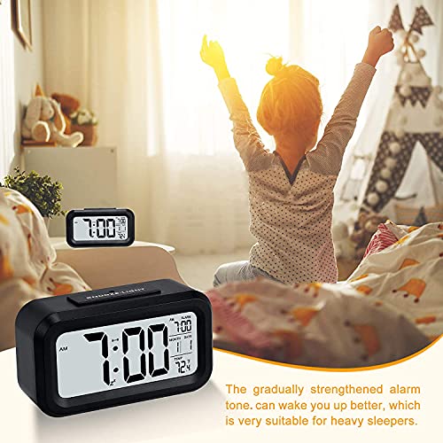 Kadio Digital Black Clock, Plastic, 8W x 14H Centimeters - Image 4
