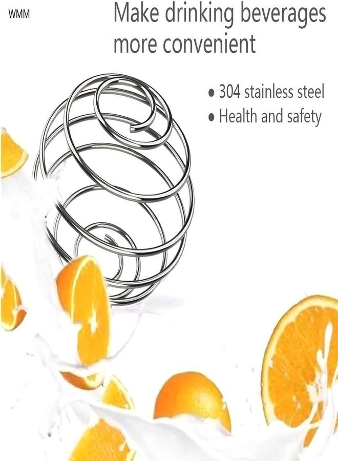 WMM 4 Pcs 2.1-Inch Large Size Shaker Balls for Protein Shakes,Milkshake and Salad Dressing,304 Stainless Steel Shaker Ball - Image 2