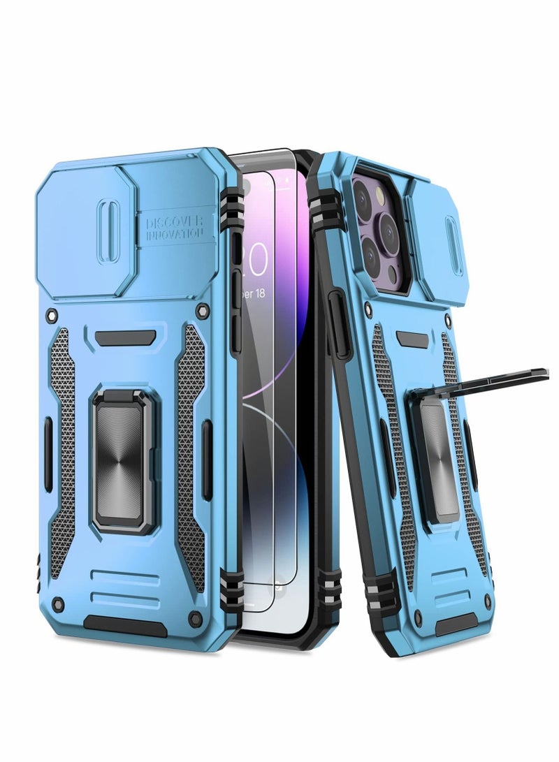 Barakah Case for iPhone 14 Pro Max Case with Camera Cover, Cover with Screen Protector Heavy Dut Protective Phone Case with Kickstand for Apple iPhone 14 Pro Max - Image 1