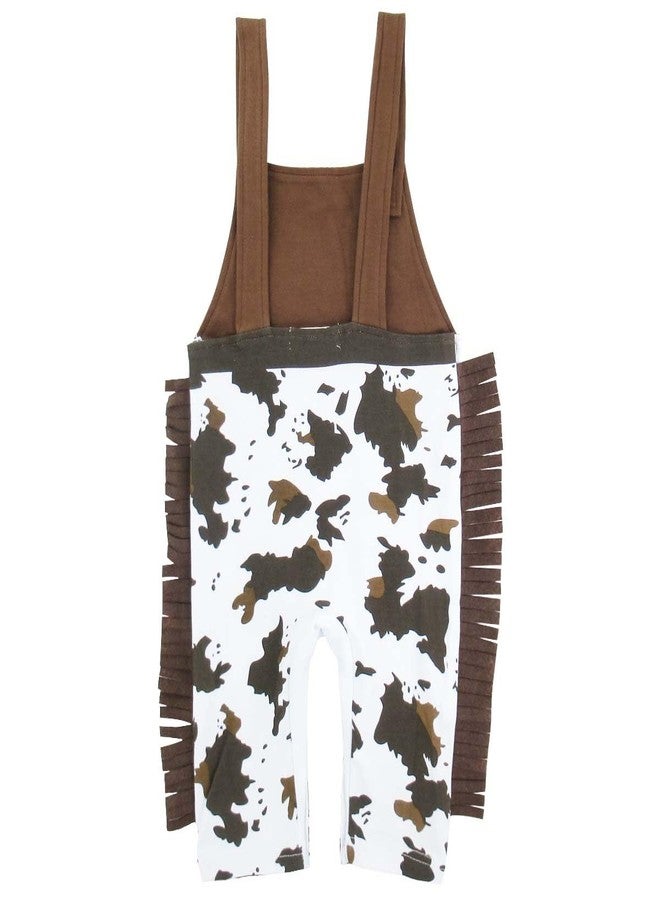 A&J DESIGN Baby Boys' Western Cowboy Romper Sets With Scarf And Hat (12-18 Months, Brown) - Image 3