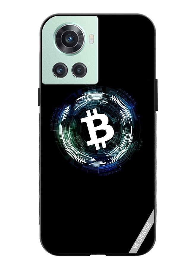 VR CREATIVE Protective Case Cover For OnePlus 10R Bitcoin Design Multicolour - Image 1