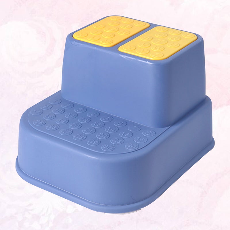 🚽 كرسي مرحاض بمقعد بلاستيكي أزرق مع درج غير قابل للانزلاق - Image 5