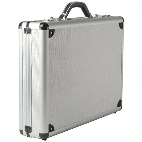 Alpine Swiss Executive Aluminum Briefcase Padded Laptop Briefcase For Men Hard Shell Attache Case Combo Lock Business Case - Image 1