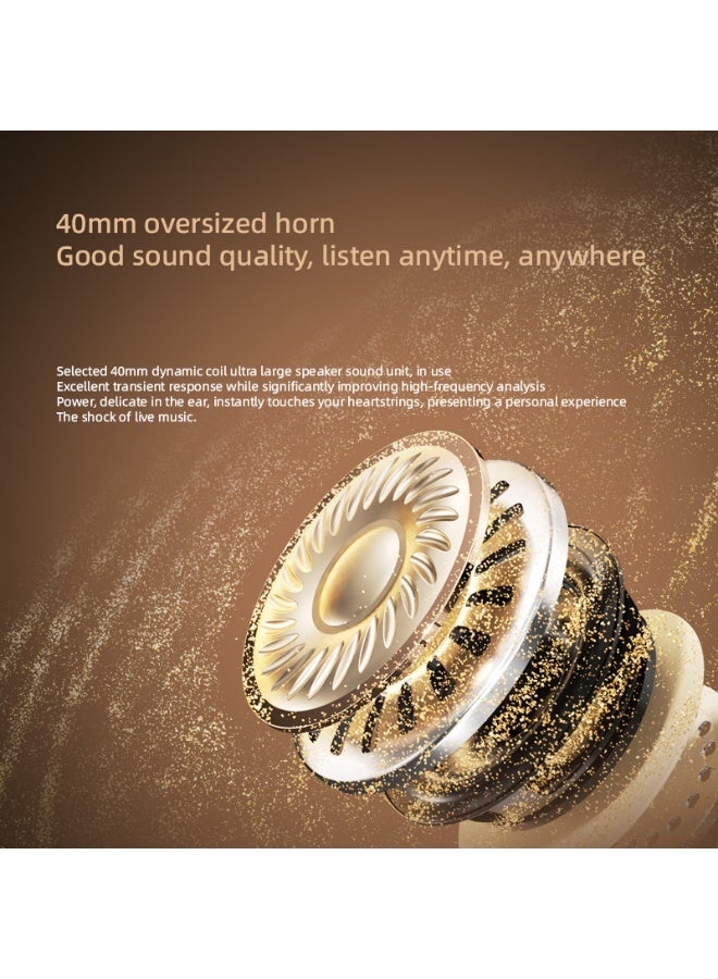 caijin WH-1000 Wireless Noise-Canceling Headphones, wireless Bluetooth headphones, ANC active noise cancellation, Hi-Fi high-fidelity sound quality, comfortable to wear, foldable design, noise cancellation function, compatible with iOS and Android systems - Black - Image 5