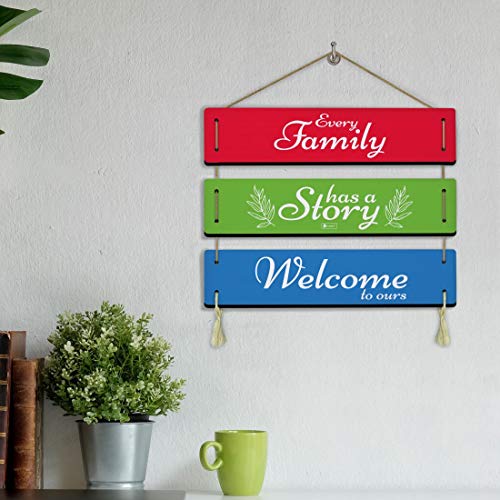 Indigifts Wood Wall Hanging, Multicolour, Abstract, Standard - Image 2