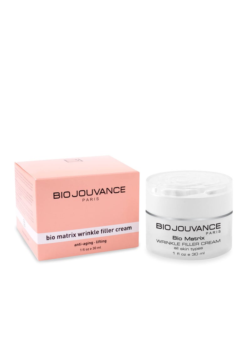 BIO JOUVANCE PARIS BIO JOUVANCE PARIS - Bio Matrix Wrinkle Filler Cream 1oz / 30ml - Lifting | Hydrating | Promote a Plumping Effect | Anti-Aging | Daily Facial Skin Care Treatment Regimen | Made in France 