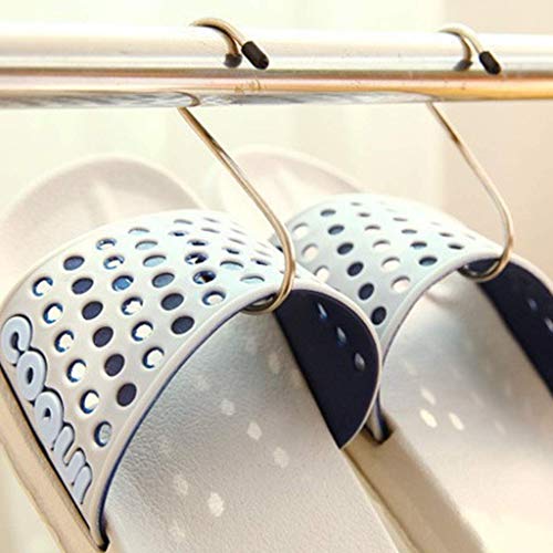 pepplo® Heavy Duty S Hooks, Stainless Steel S Shaped Hooks for Hanging Kitchenware Pan Pots Utensils Closet Clothes Bags Towels Plants Kitchen Hooks Hanger, 3 inch(12PCS) - Image 5