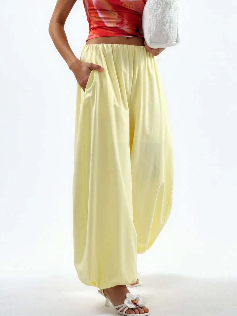 بوسيم BUSEM Elastic Waist Balloon Pants