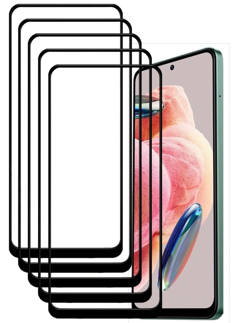 ACLIX 5 Pieces Antistatic ESD Dustproof Premium Quality High Definition Tempered Glass Screen Protector Designed For Xiaomi Redmi Note 12 4G - Image 1