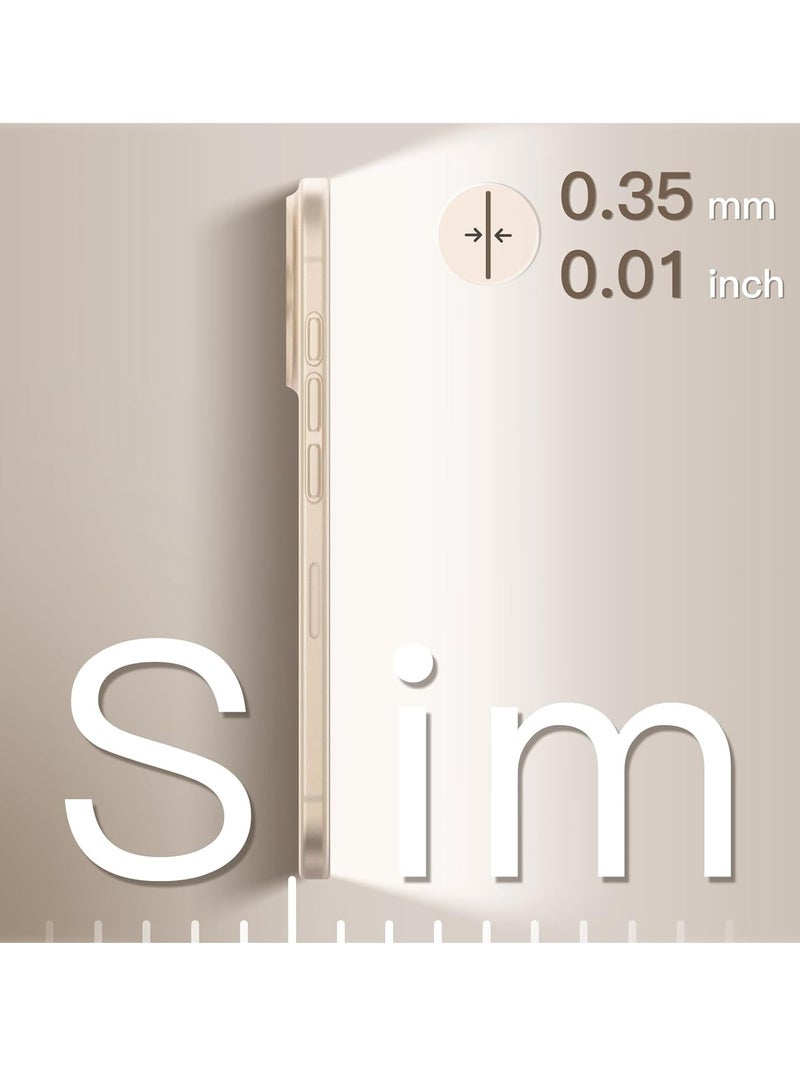 ELTRAZONE Ultra Slim (0.35mm Thin) Case for iPhone 16 Pro 6.3 Inch – Camera Lens Full Protection, Lightweight Matte Finish PP Hard Minimalist Cover (Desert Titanium) | Anti-Fingerprint & Non-Yellowing - Image 3