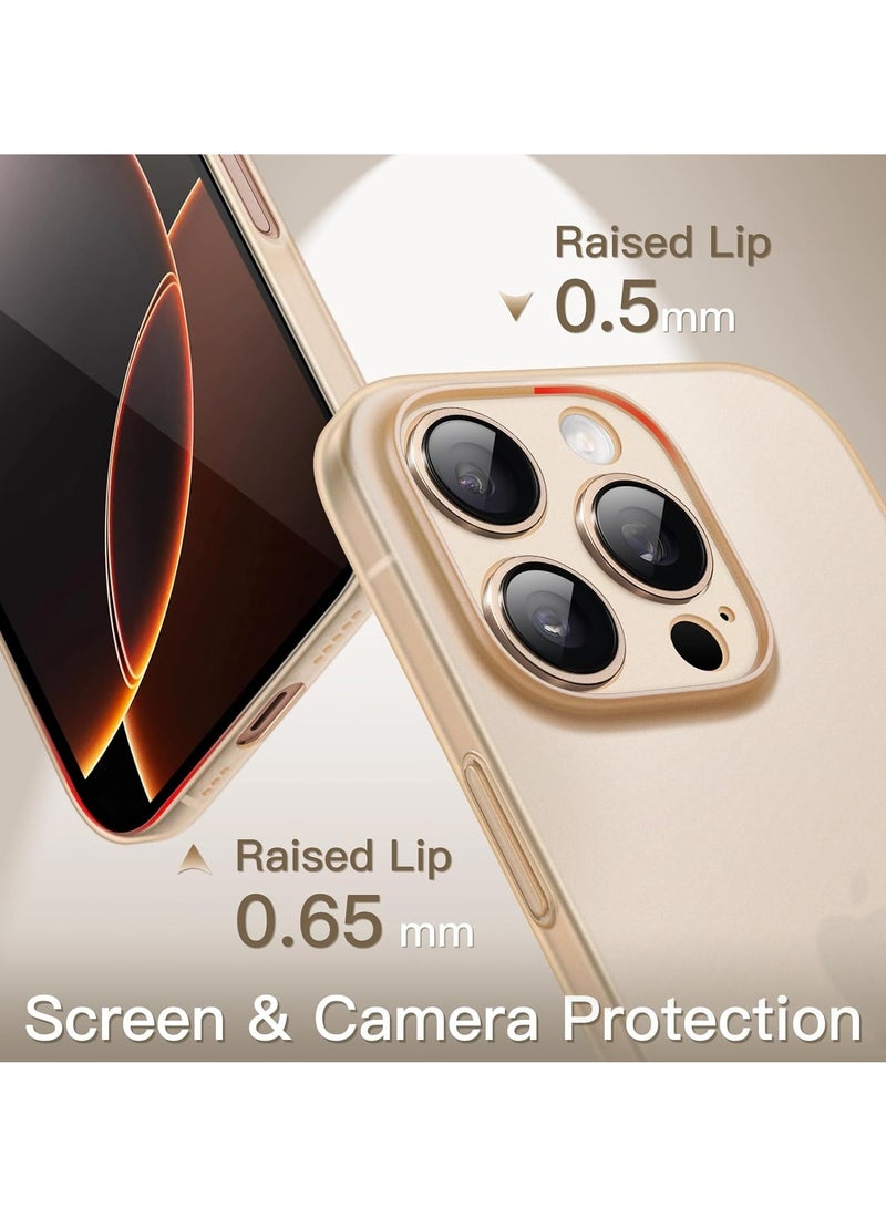 ELTRAZONE Ultra Slim (0.35mm Thin) Case for iPhone 16 Pro 6.3 Inch – Camera Lens Full Protection, Lightweight Matte Finish PP Hard Minimalist Cover (Desert Titanium) | Anti-Fingerprint & Non-Yellowing - Image 4