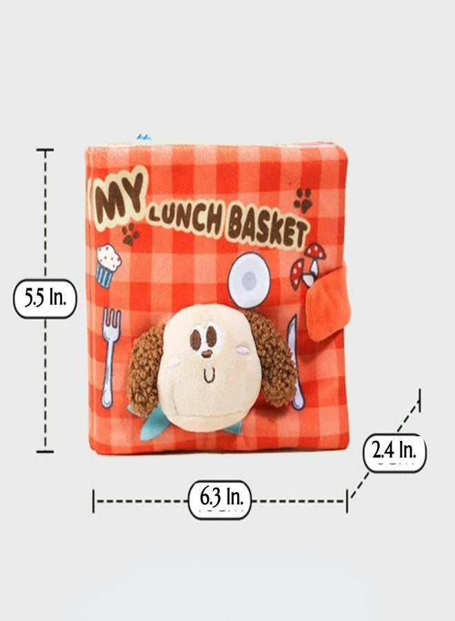 Layheld Dog Toy Snuffle Sound Book Series Lunch Space Christmas Goodnight Birthday Scout Themes 3D Puppy Decor Cover Puzzle Toy Dog Accessories for Mental Stimulation & Slow Feeding (Lunch time) - Image 2