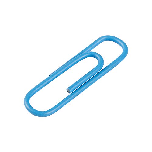 JAM PAPER Colorful Standard Paper Clips - Regular 1 Inch - Baby Blue Paperclips - 100/Pack - Image 4