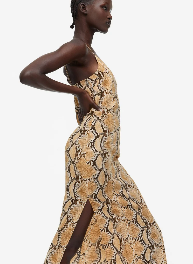 H&M Snakeskin Print Dress