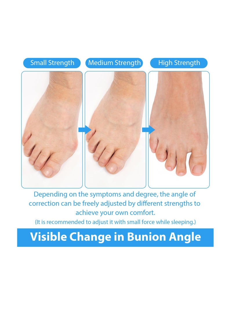 Excefore Bunion Corrector for Women and Men, 1 Pair Soft Slip Proofing Bunion Socks that Fit In Shoes, Big Toe Corrector, Silicone Toe Separators, Toe Spacers for Big Toe Pain Relief, Beige  - Image 3