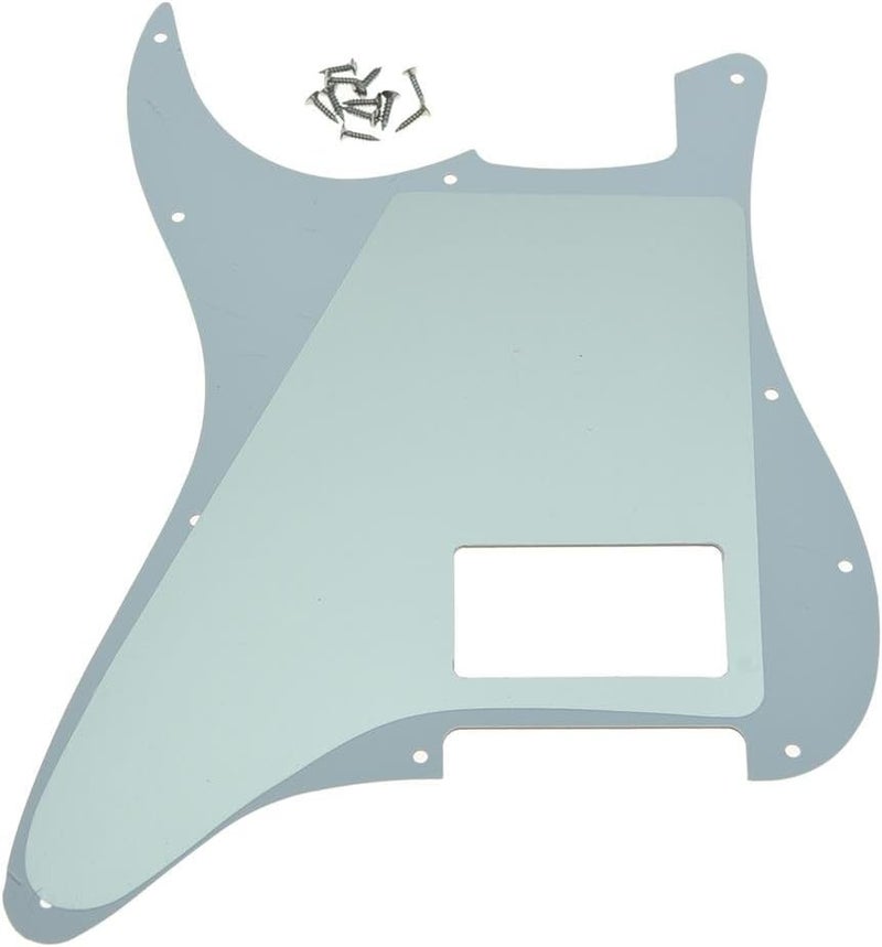 KAISH 11 Hole ST/Strat Style One Humbucker Guitar Pickguard Scratch Plate for Delonge Stratocaster/Strat Blue Pearl - Image 2