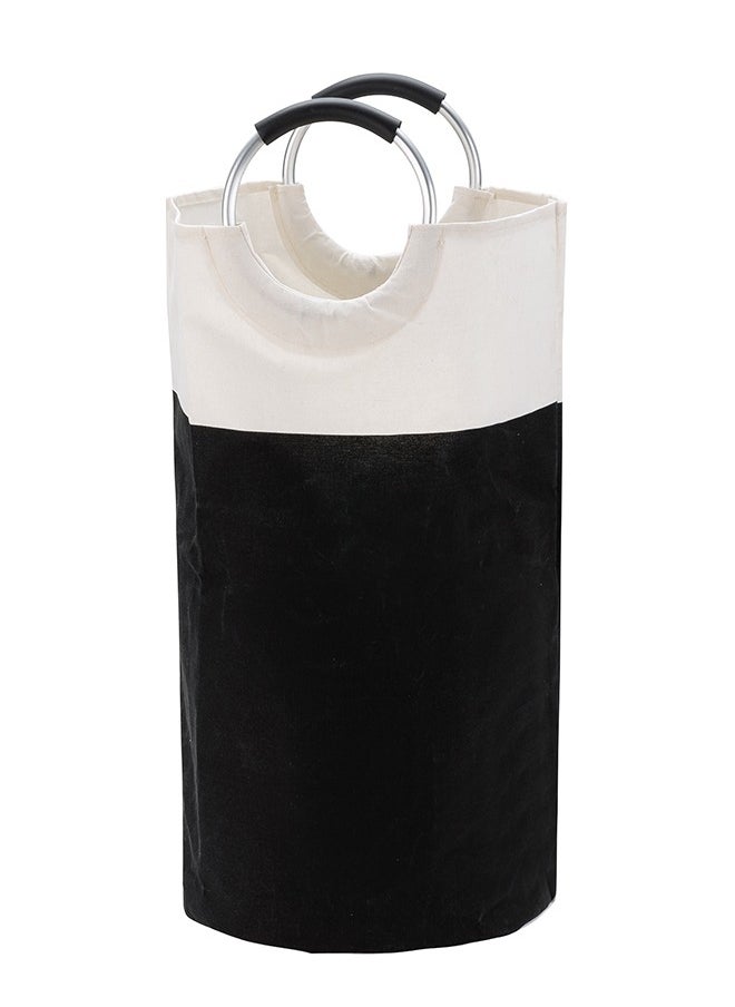 LAWAZIM - Waterproof Laundry Basket with Foam Protected Aluminum Handles - Black - 82L Collapsible, Large Capacity and Odor-Resistant Hamper with Durable Fabric - Ideal for Clothes and Wet Towels - Image 1