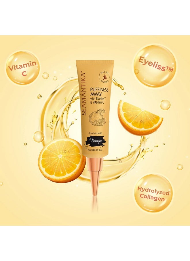SEAMANTIKA SEAMANTIKA PUFFINESS AWAY - Instant results - Naturally eye cream for rapid reduction of Eye Bags, Puffiness, Wrinkles, and Dark Circle. Made with Dead Sea Minerals 0.8 fl.oz  - Image 3